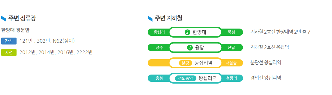 교통안내